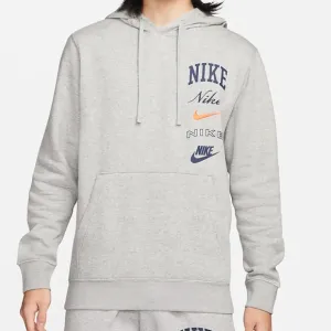 Nike Men’s Club Fleece Stacked Logo Hoodie Gray XL