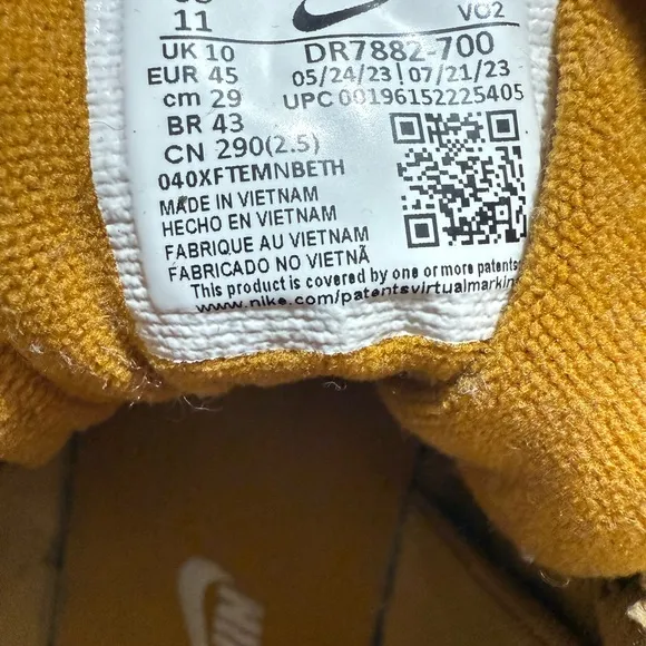 Nike Men's High-Top Sneakers in Mustard Yellow outdoor