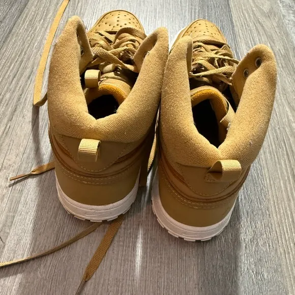 Nike Men's High-Top Sneakers in Mustard Yellow outdoor