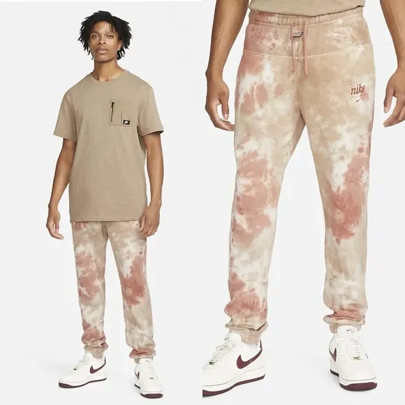 Nike / Men’s Sportswear Club Fleece Tie Dye Jogger Pants Sunrise Hemp