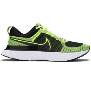 Nike React Infinity Run Flyknit 2&quot;Volt Black' Men's Sneakers Size 8 NWOT