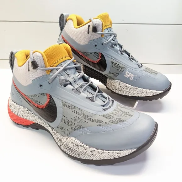 Nike React SFB Carbon Mid Blue Crimson CK9951-002 Elite Outdoor Sneakers Men 9.5