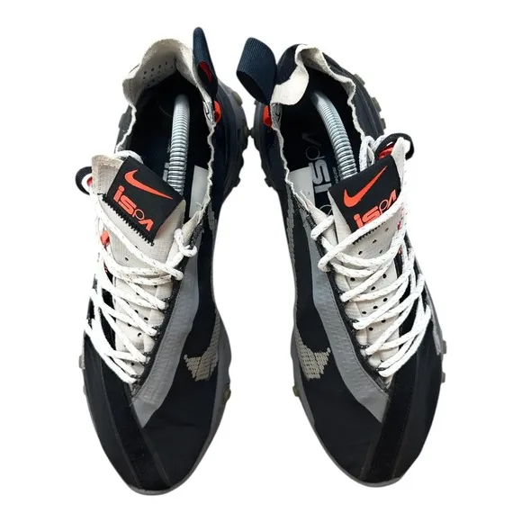 Nike React WR ISPA Men's Size 9 Gunsmoke Black Running Outdoor Trainer
