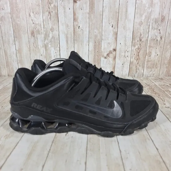 Nike Reax Training Shoes All Black Athletic Running Sneakers Size 10.5