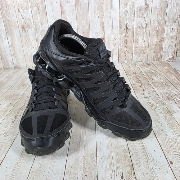 Nike Reax Training Shoes All Black Athletic Running Sneakers Size 10.5