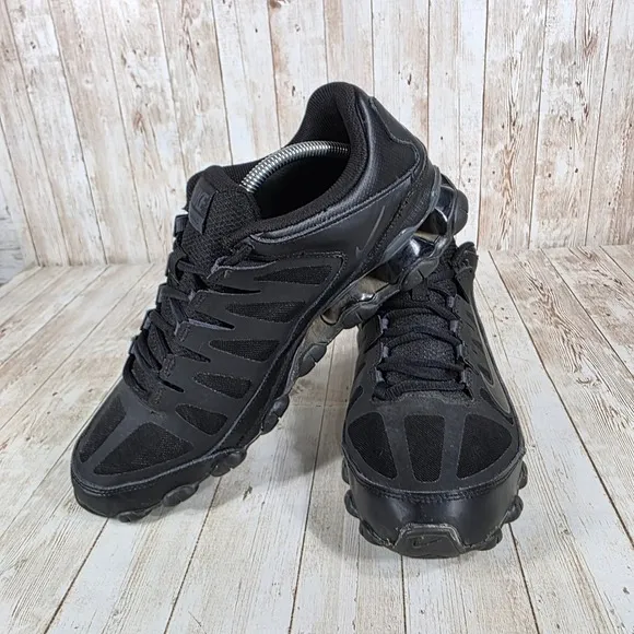 Nike Reax Training Shoes All Black Athletic Running Sneakers Size 10.5