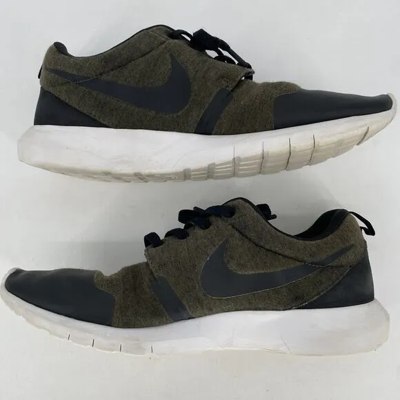 Nike Roshe Run Tech Fleece Cargo Khaki Green Sneakers Men’s Size 13 749658-301