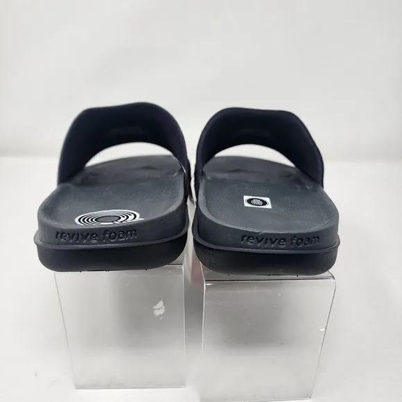 Nike Sandals Mens 10 Black MLB Boston Red Sox OffCourt Slide Logo Swoosh