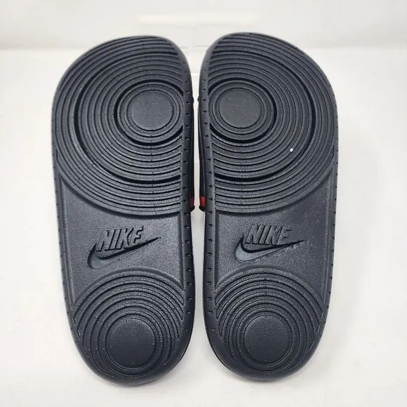 Nike Sandals Mens 10 Black MLB Boston Red Sox OffCourt Slide Logo Swoosh