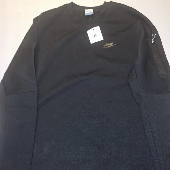 Nike Sportswear Tech Fleece Crew Sweatshirt 'Black- Large