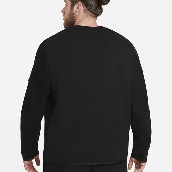 Nike Sportswear Tech Fleece Crew Sweatshirt 'Black- Large