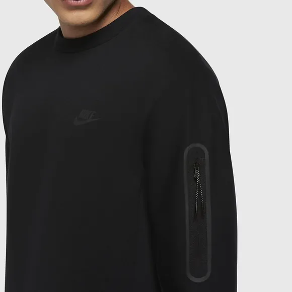 Nike Sportswear Tech Fleece Crew Sweatshirt 'Black- Large
