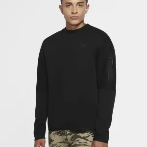 Nike Sportswear Tech Fleece Crew Sweatshirt 'Black- Large