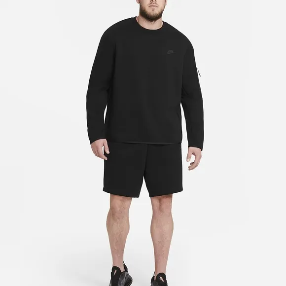 Nike Sportswear Tech Fleece Crew Sweatshirt 'Black- Large
