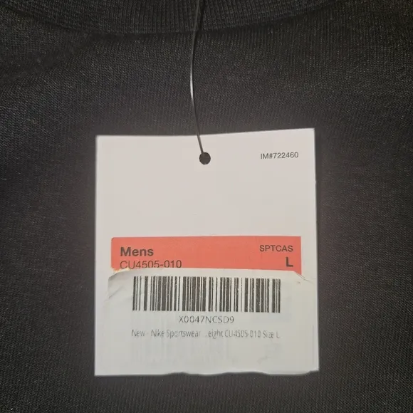 Nike Sportswear Tech Fleece Crew Sweatshirt 'Black- Large