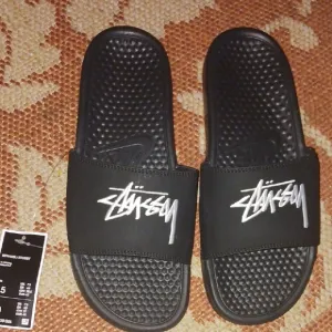 Nike Stussy Black Slide Sandals