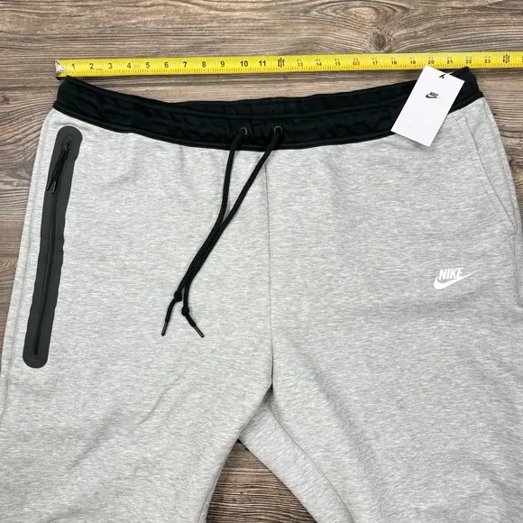 Nike Tech Fleece Joggers Men's Grey Heather Black Size 4XL FB8002-064 New