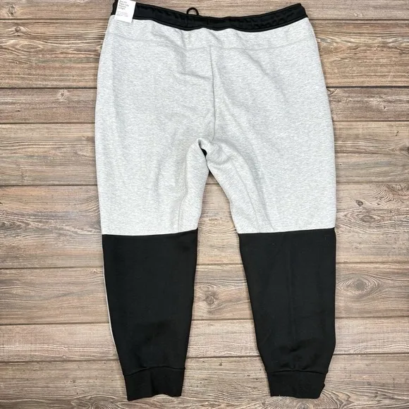Nike Tech Fleece Joggers Men's Grey Heather Black Size 4XL FB8002-064 New