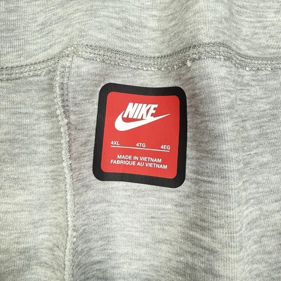 Nike Tech Fleece Joggers Men's Grey Heather Black Size 4XL FB8002-064 New