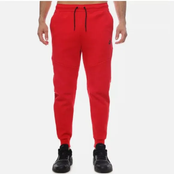 Nike Tech Fleece Joggers University Red Men Sizes L 3XL Bottoms CU4495-657