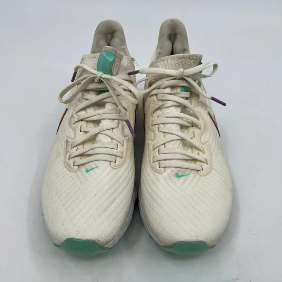 Nike White Purple Holo Accent Air Zoom Golf Sneakers | Size 10