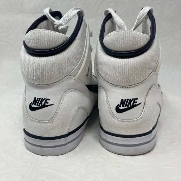Nike White Black Delta Force AC High Basketball Sneakers Shoes Size 11