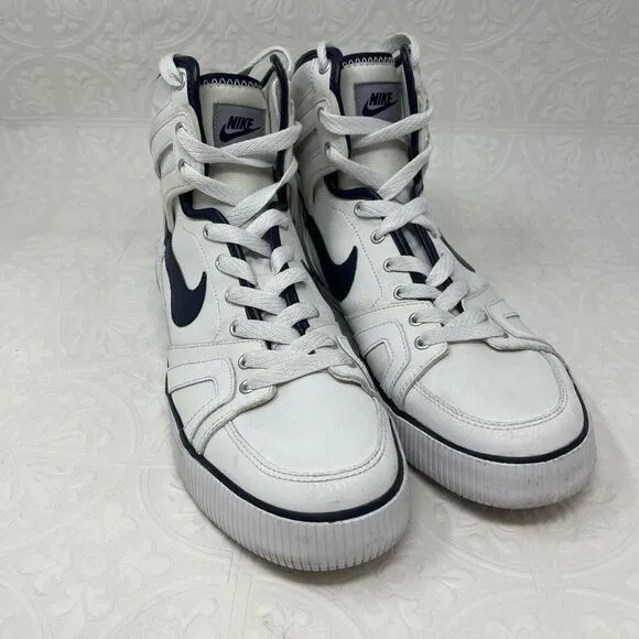 Nike White Black Delta Force AC High Basketball Sneakers Shoes Size 11