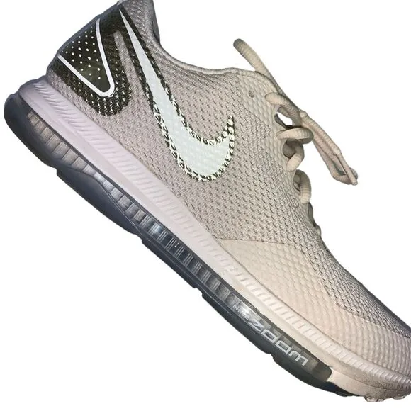 Nike Womens Tennis Shoes Sneakers Zoom All Out Running Athletic Beige Gold 10