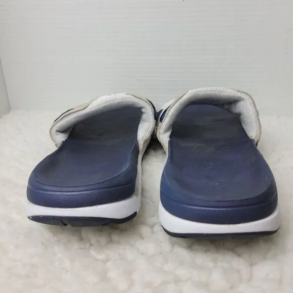 Nike Air Max 1 Slide Mens Size 10 University Navy White Sandals DH0295 104 Shoes