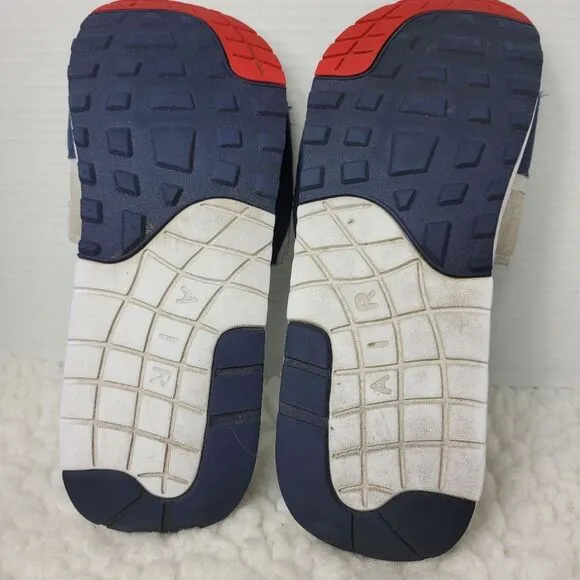 Nike Air Max 1 Slide Mens Size 10 University Navy White Sandals DH0295 104 Shoes