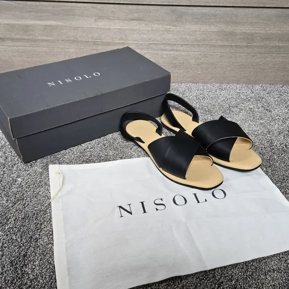 Nisolo All Day Cross Strap Sandals NEW size 8
