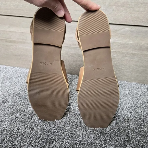 Nisolo All Day Cross Strap Sandals NEW size 9