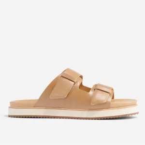 Nisolo Ella Go Yo Leather Flatform Slide Sandals Size 7