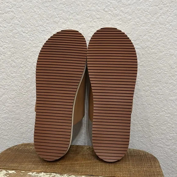 Nisolo Ella Go Yo Leather Flatform Slide Sandals Size 7