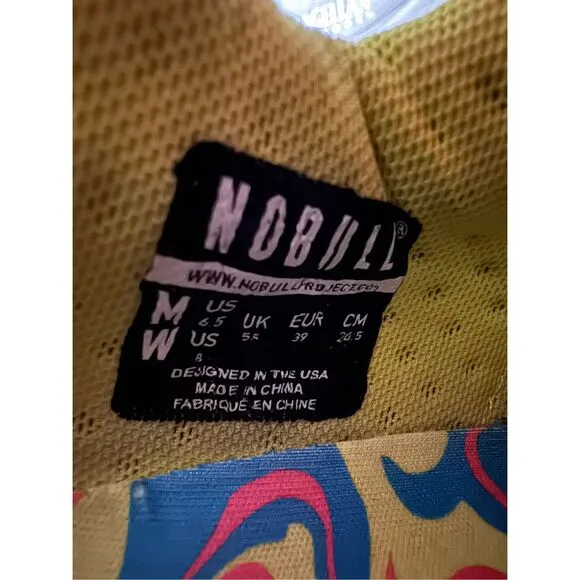 NOBULL Neon Yellow Super Fabric Womens Swirl CrossFit Gym Workout Sneakers Sz 8