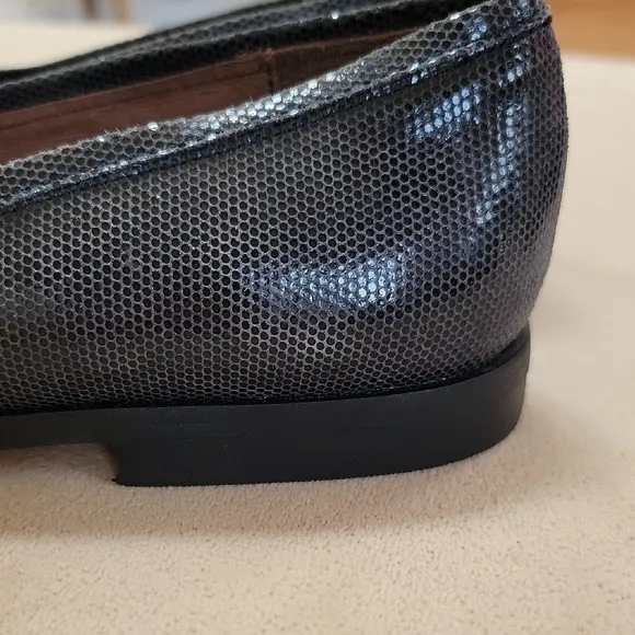 Norma's Sport Gray Leather Loafers Size 6.5 Narrow NWOT