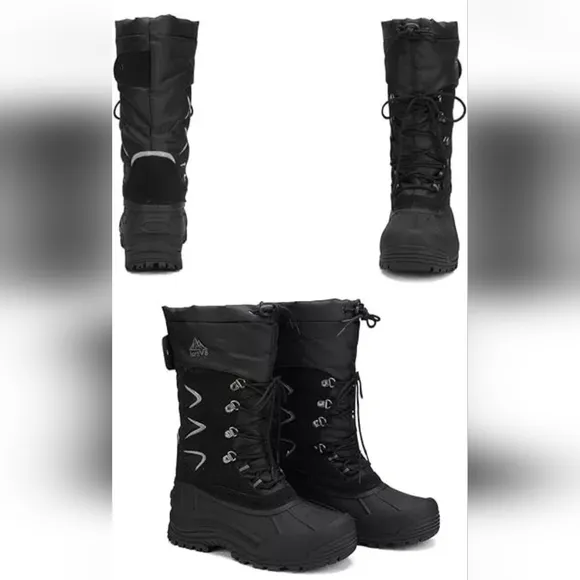 NORTIV 8 Mens Snow Boots Insulated Waterproof Heavy Duty Thermolite  Boots SZ 13