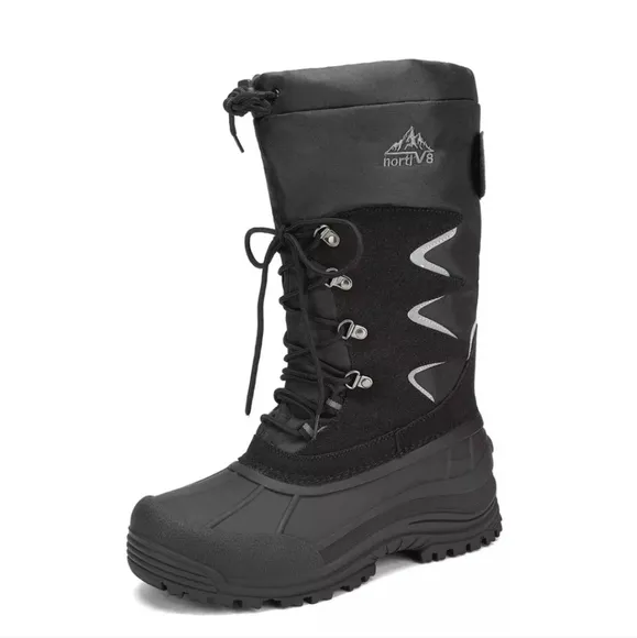 NORTIV 8 Mens Snow Boots Insulated Waterproof Heavy Duty Thermolite  Boots SZ 13