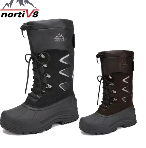 NORTIV 8 Mens Snow Boots Insulated Waterproof Heavy Duty Thermolite  Boots SZ 13
