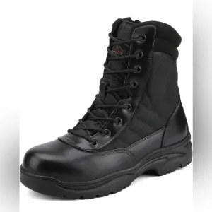 NORTIV 8 Steel Toe for Men Safety Industrial &amp; Construction Military Work Boots