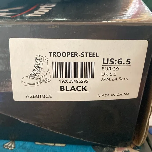 NORTIV 8 Steel Toe for Men Safety Industrial &amp; Construction Military Work Boots