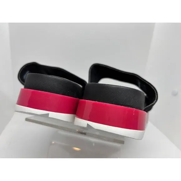 NWB New SOREL Roaming Sport Slide Sandals Shoes Women's 8.5 Black Punch Pink