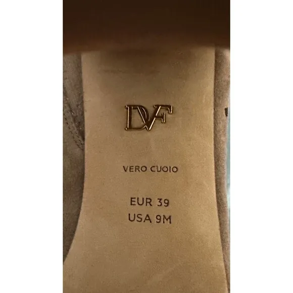 NWOB Diane Von Furstenberg “Tavino” Suede Sandals in a size 9 made in Italy.