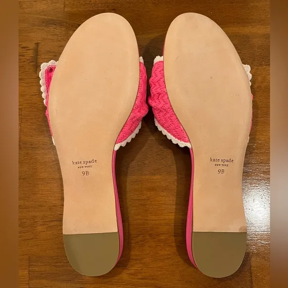 NWOB Kate Spade Crochet Slide Sandals