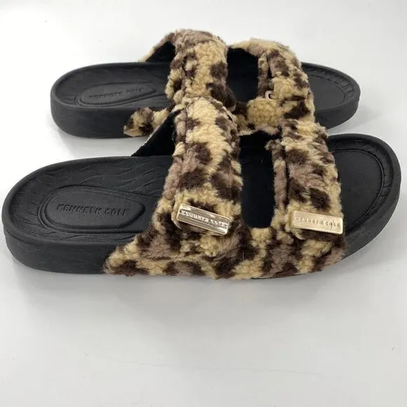 NWOB Kenneth Cole New York Women's Nova Two Band Cozy Slide Sandal Size 9
