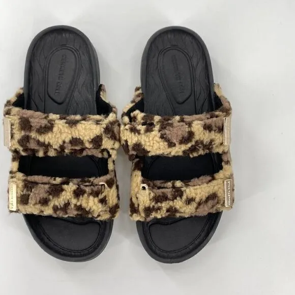 NWOB Kenneth Cole New York Women's Nova Two Band Cozy Slide Sandal Size 9