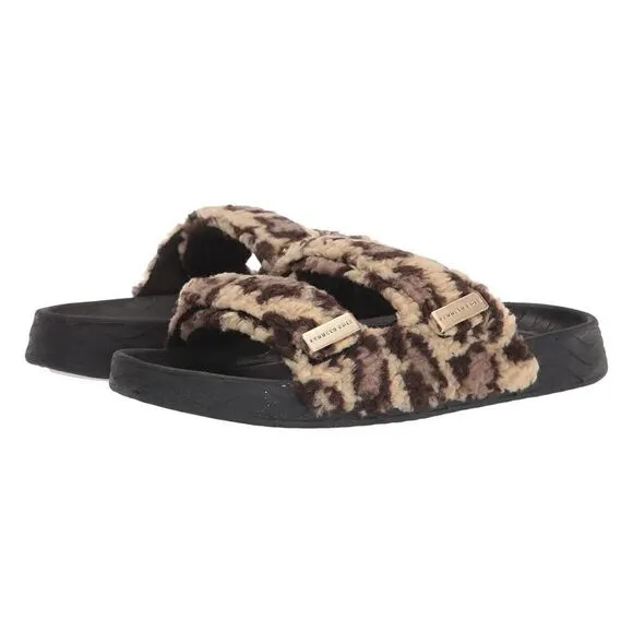 NWOB Kenneth Cole New York Women's Nova Two Band Cozy Slide Sandal Size 9