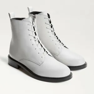NWOB Sam Edelman | White Nina Lace Up Combat Boot 8.5