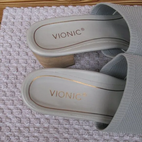NWOB Vionic Fleur Slide Heeled Sandals