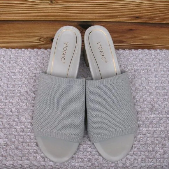 NWOB Vionic Fleur Slide Heeled Sandals